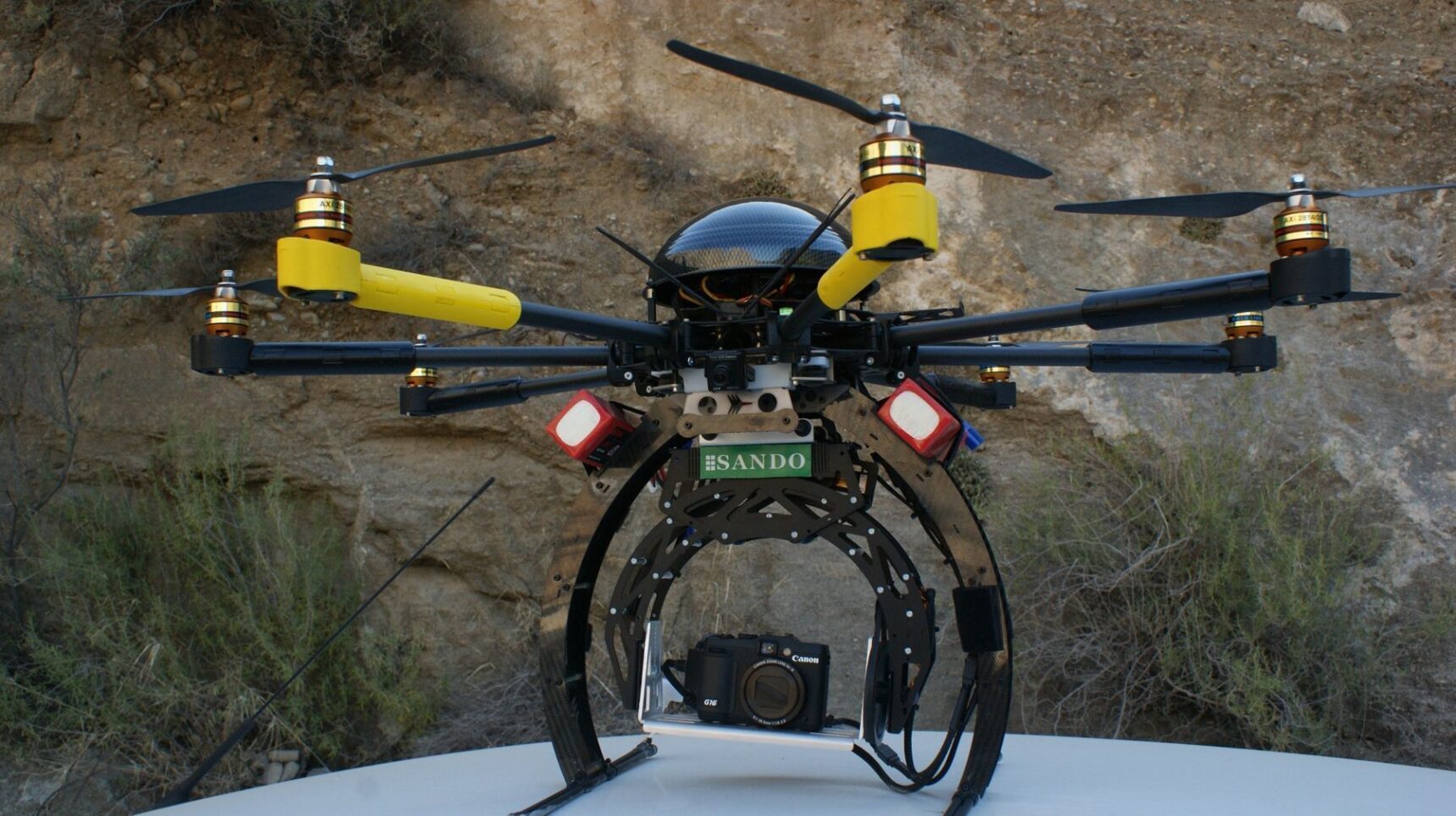 Sando utiliza drones en sus proyectos de obra civil