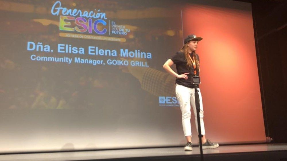 La community manager de Goiko Grill en Generación ESIC Y el ‘espíritu Goiko Grill’ impregnó de buen marketing Cartuja…