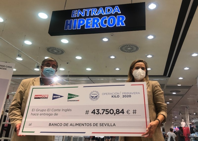El Corte Inglés colabora con el Banco de Alimentos de Sevilla a través de la “Operación Kilo” virtual